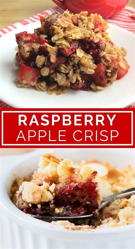 Raspberry Apple Crisp With Oat Pecan Topping Babaganosh