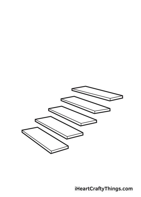 Stairs Drawing How To Draw Stairs Step By Step