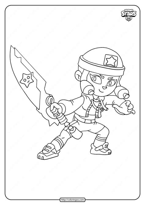 Brawl Stars Amber Coloring Pages In 2021 Coloring Pages Drawings Stars