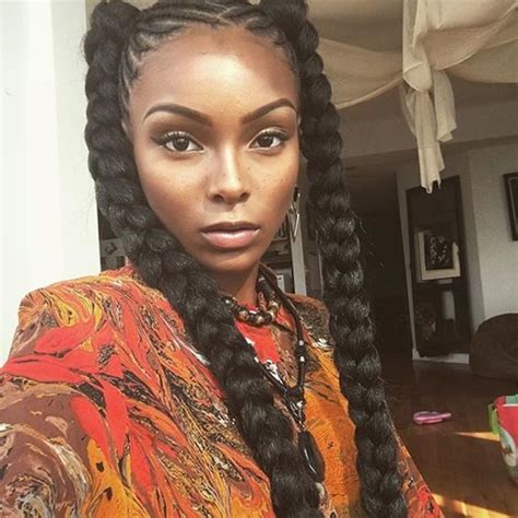 The top knot braided bun. 125 Braids for Black Women