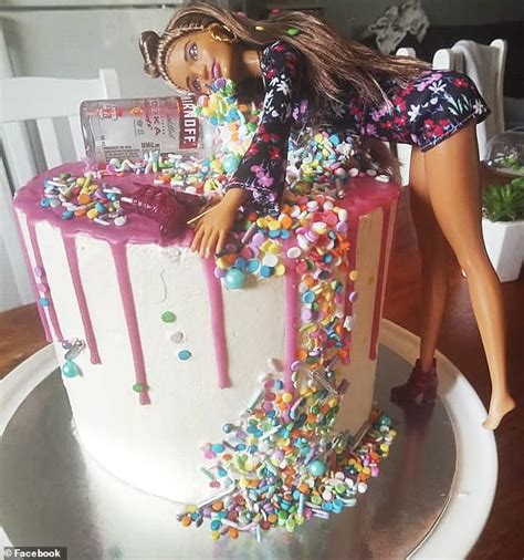 21st Birthday Cake Barbie Throwing Up Birthday Cake Images