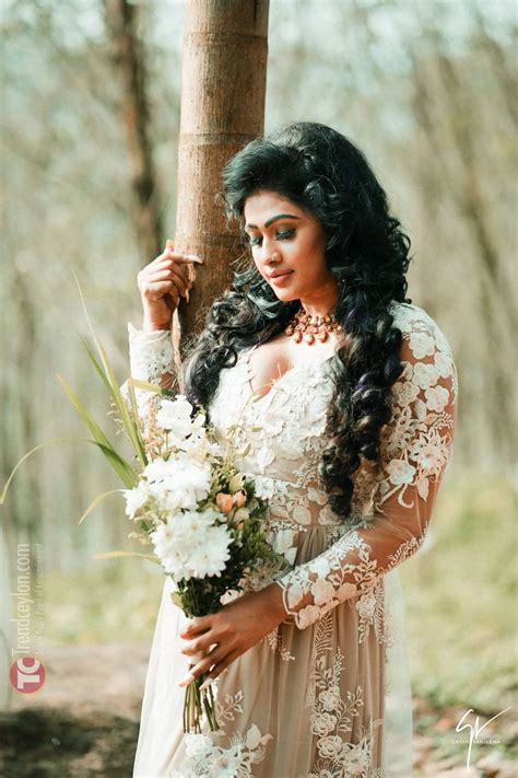 Glam Doll Piumi Hansamali Photoshoot In White Lace Dress