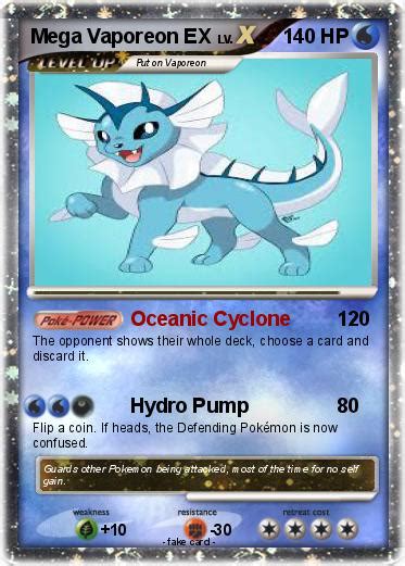 Pokémon Mega Vaporeon Ex 2 2 Oceanic Cyclone My