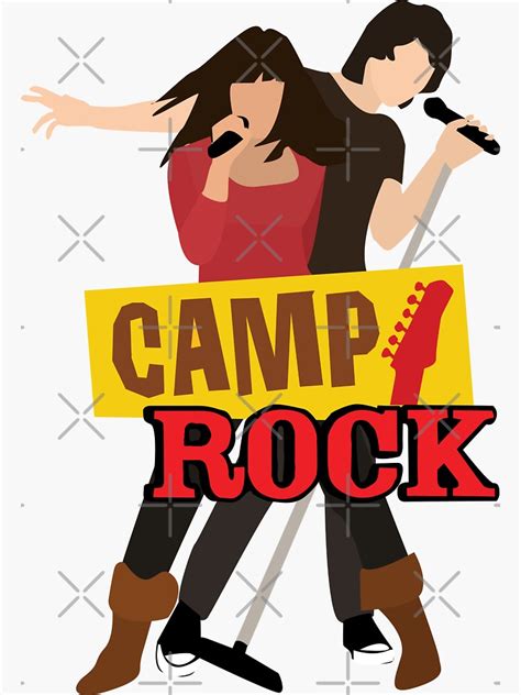 Camp Rock Sticker For Sale By Natjpark Redbubble