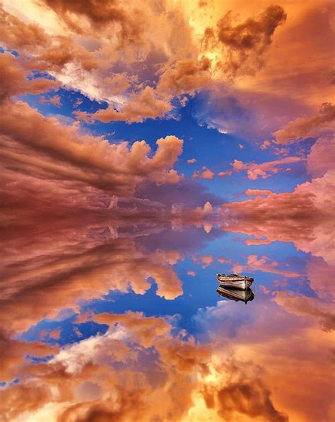 How Perfectly These Salt Flats In Bolivia Reflect The Sunset After A