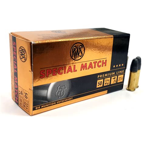 rws 22 lr special match ammunition rifle ammunition creedmoor sports inc