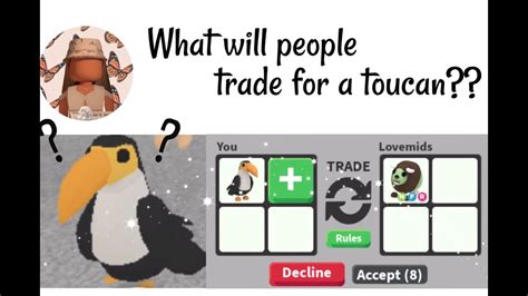 What Will People Trade For A Toucan In Adopt Me Youtube