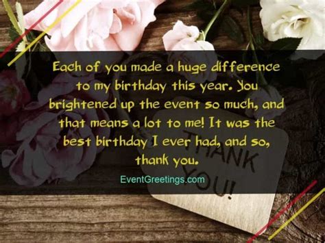 65 Best Thank You Messages For Birthday Wishes Quotes And Notes