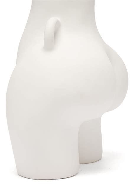 Anissa Kermiche Love Handles Ceramic Vase In White Modesens