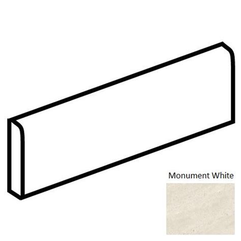 Daltile Society So45 Monument White Unpolished Bullnose Lowest Price