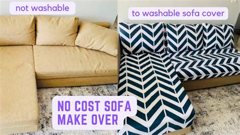 How To Make Sofa Cover Washable When Soiled Youtube