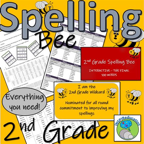 2nd Grade Spelling Bee All You Need 176 Pages Of Resources Amped