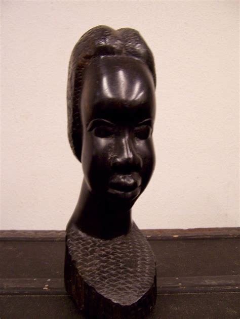Geschnitzte Büste Figur Ebenholz Afrika Kaufen Auf Ricardo