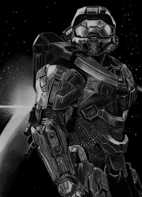 Halo Master Chief Etsy Halo Master Chief Halo Drawings Halo Game