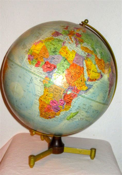 Vintage Replogle World Nations Globe 12 Inch Diameter Le Roy Etsy