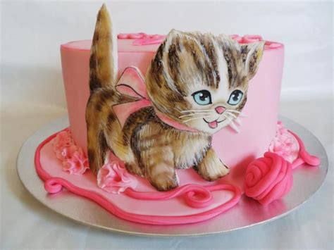 Little Kitty By Veronika Birthday Cakes Girls Kids Birthday Cake For