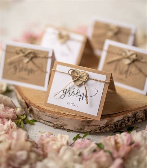 Rustic Wedding Table Name Cards Free Printable