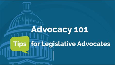 Advocacy 101 Tips For Legislative Advocates Youtube