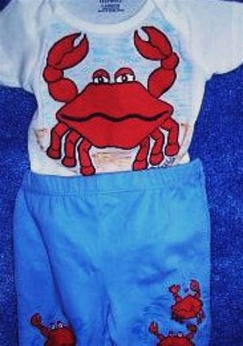 Crab Baby Bodysuit Crabby Baby Outfit Red Crab Beach Baby Etsy