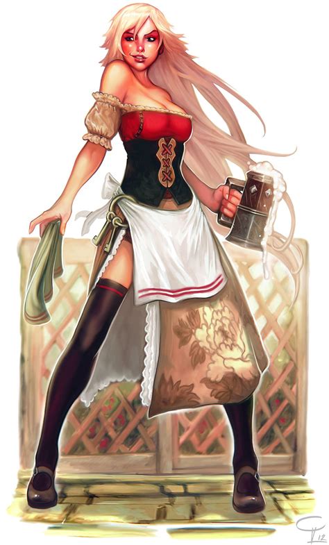 pzo1124 npc codex barmaid by corbella on deviantart chica fantasy fantasy rpg fantasy warrior