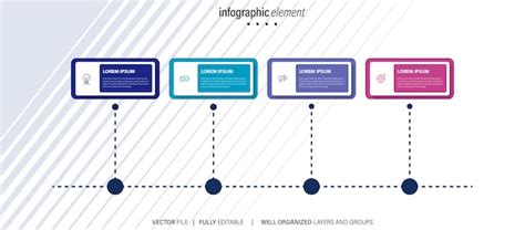 Premium Vector Organizational Goals Infographic Chart Design Template