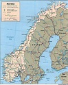 Large detailed political and administrative map of Norway with cities ...