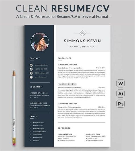 They are ready to use. Resume design template modern | Resume template word free ...