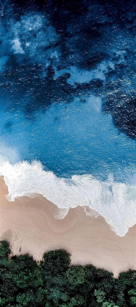 Free Download Ios 11 Iphone X Aqua Blue Water Beach Wave Ocean Apple