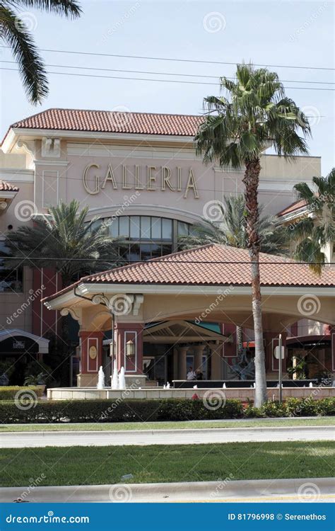 The Main Front Galleria Mall Entrance Editorial Stock Photo Image Of