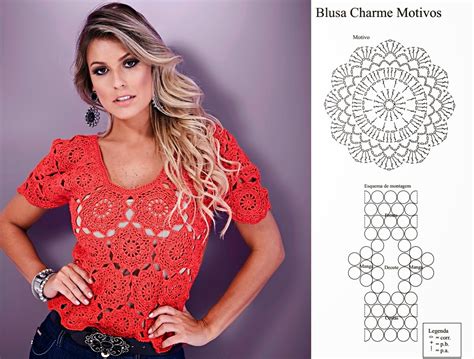 Blusa Em Crochê Com Motivo Circular Armarinho São José