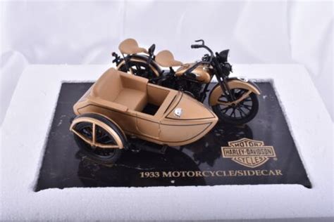 1933 Harley Davidson Gold Ultra Edition Motorcycle And Sidecar Bank 1 Of