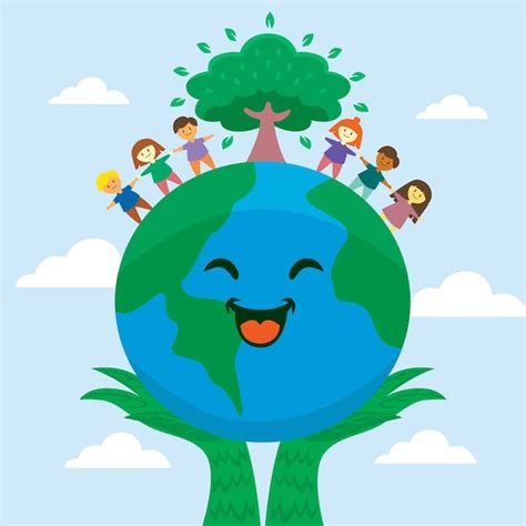 Free Vector Hand Drawn Illustration Of Mother Earth