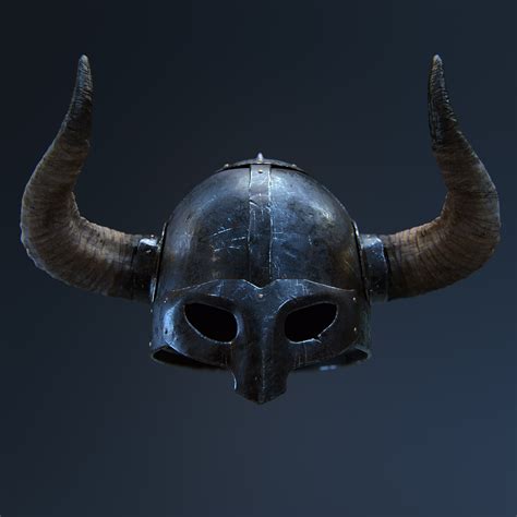 Artstation Vikings Helmet Look Development Texturing