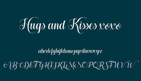 Hugs And Kisses Xoxo Font Font Tr