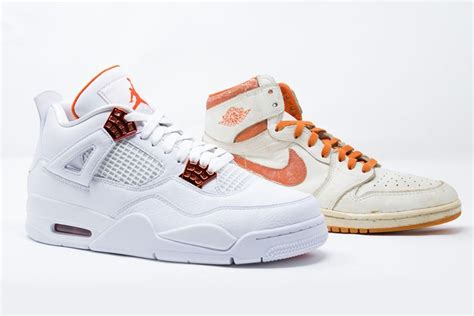 The Air Jordan 4 ‘metallic Orange Turns Up The Shine Sneaker Freaker