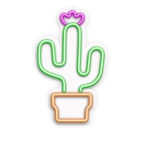 Neón Cactus Decorativo Neones Para Decorar Envío Gratis