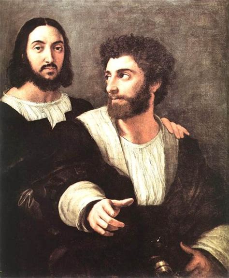 Self Portrait With A Friend 1518 Raphael