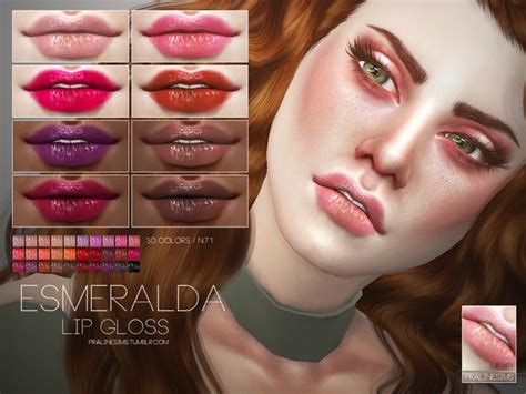 Esmeralda Lip Gloss N71 By Pralinesims At Tsr Sims 4 Updates