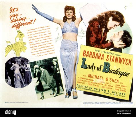 Lady Of Burlesque Babara Stanwyck Michael Oshea 1943 Stock Photo