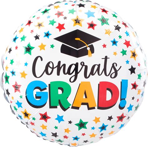 Multi Colored Congrats Grad 4422001 Funnyballoonsusa