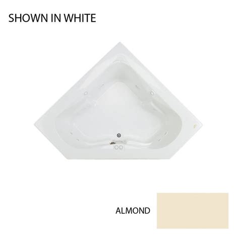 Combination tubs include air and whirlpool jets that run together or independently. Faucet.com | ESP6060WCL1HXA in Almond by Jacuzzi