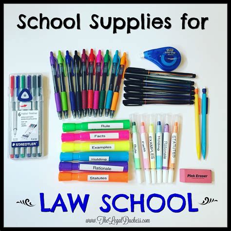 My Must Have School Supplies For Law School The Legal Duchess