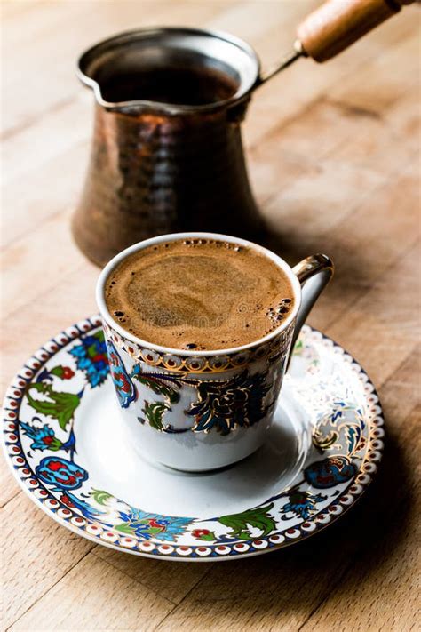 Turkish Coffee With Turkish Pot Cezve Stock Photo Image Of Style
