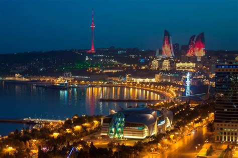 The bay, sheltered by the islands of the baku archipelago, provides the best harbour of the caspian, while the abşeron peninsula gives protection from violent northerly winds. Baku Flame Towers - HOK