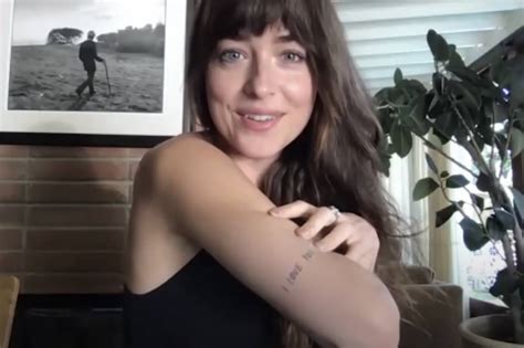 Celeb Ink Diy Dakota Johnsons Stick And Poke Tattoo