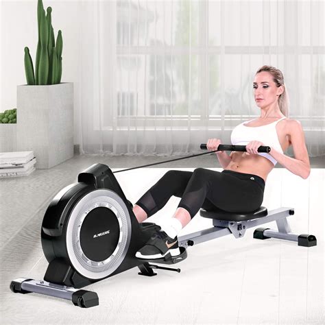 Maxkare Rowing Machine Indoor Foldable Magnetic Rower With 16 Level