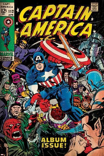 Marvel Comics Retro Captain America Comic Book Cover No