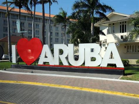 Popular I Love Aruba Sign Picture Of Renaissance Aruba Resort
