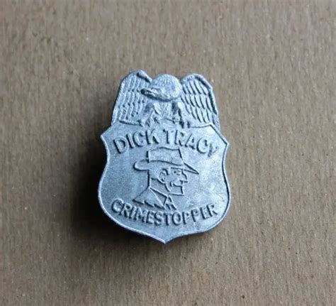 vintage dick tracy crimestopper metal toy badge detective club member 11 00 picclick