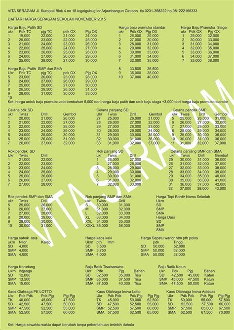 Untuk menggunakan contoh ini di excel, salin data dalam tabel di bawah ini, dan tempelkan ke dalam sel a1 lembar kerja baru. Grosir Seragam Sekolah Termurah: daftar harga seragam sekolah